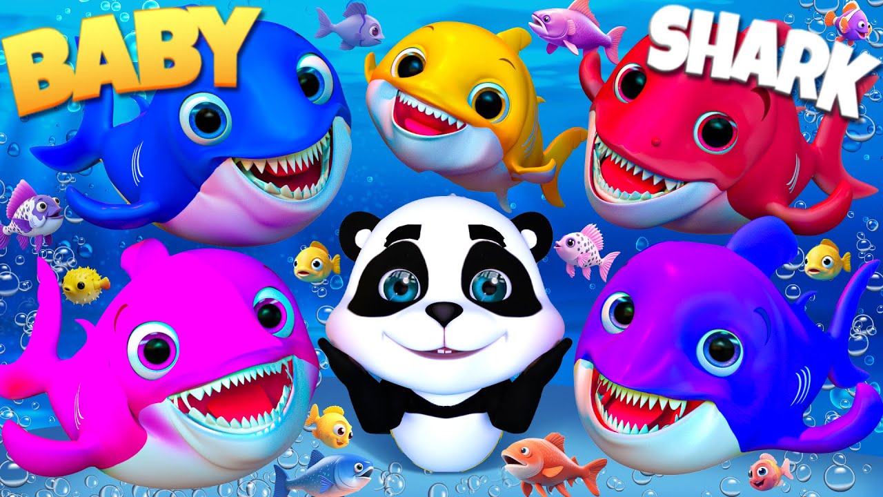 Vamos Cantar Bebê Tubarão - Mais músicas infantis | Little Panda Doctor Português