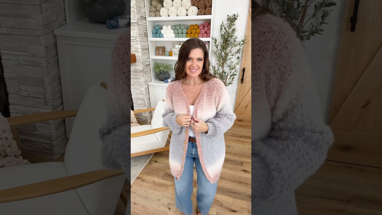 Which one are you making?? Same pattern 2 vibes - Halo Hugs Cardigan Crochet  #crochetcardigan