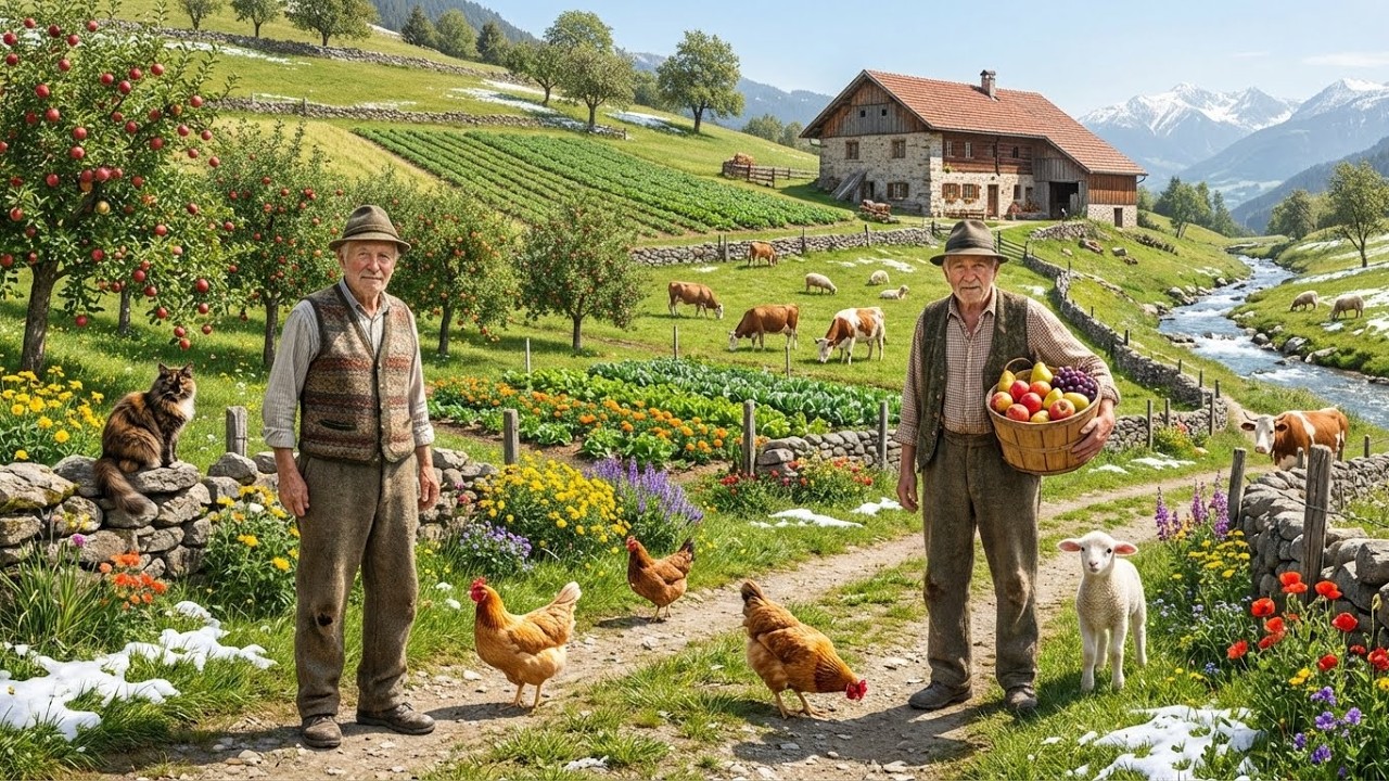 Beautiful European Countryside Farm Life | Harvesting Crops & Caring for Livestock