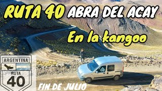 RUTA 40 ABRA DEL ACAY en la KANGOO (pleno Julio) #kangoocamper #salta 5000 MSNM