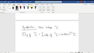 The Mole and Avogadro's Number