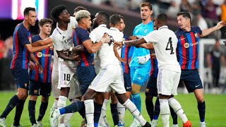 El Clasico Fight : Real Madrid vs Barcelona Fight 2022/23