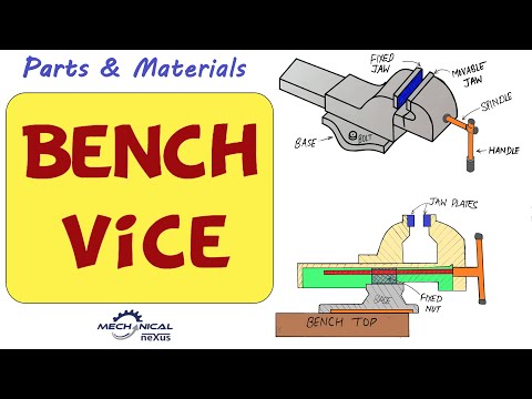 BENCH VICE | BENCH VICE PARTS | BENCH VICE MATERIALS | WORKING OF BENCH VICE (हिंदी