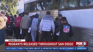 Migrants Released Throughout San Diego