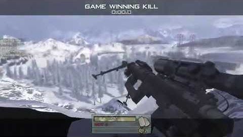 MW2 out of map Derail mountain wallbang (158 meter trickshot) (iw4x)