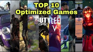 Top 10 Optimized games of all time ! PC Games!!