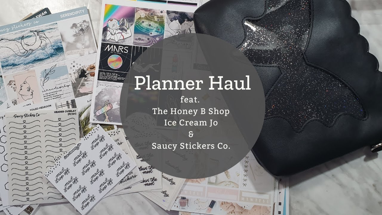 Planner Haul - THBS, Ice Cream Jo, Saucy Stickers & More! | The Planner Vikzen