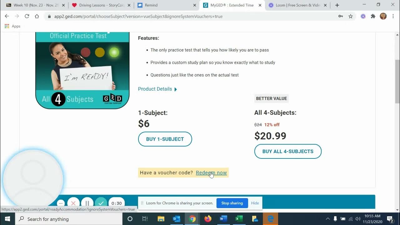 How to Use the GED Voucher YouTube