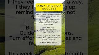 Short Prayer for Strength &amp; Success This Week 🙏 (Powerful Christian Shorts)
