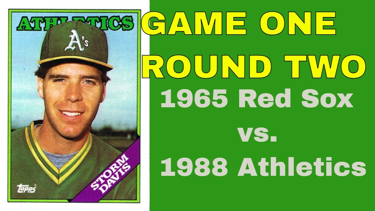 Strat-O-Matic C&D Baseball; 65 Red Sox vs. 88 A's   ROUND 2