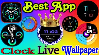 Best clock ⏰️ live wallpaper app for mobile! | smart watch clock wallpaper #yourtech #wallpaper screenshot 3
