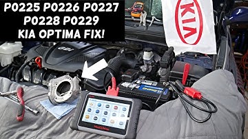 KIA OPTIMA CODE P0225 P0226 P0227 P0228 P0229 ENGINE LIGHT ON FIX
