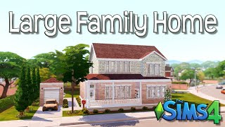 Sims 4 | Large San Sequoia Family Home | Speed Build | No cc