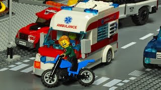 : Lego City Emergency Ambulance Motorcycle Crash