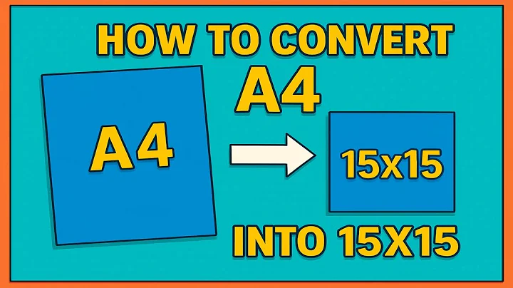 How to convert an A4 size paper into 15x15cm paper ll