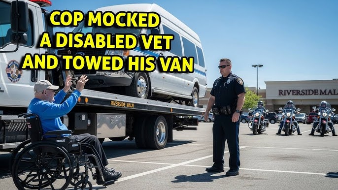 Cop Mocked a Disabled Vet and Towed His Van — 5 Minutes Later, Veteran  Bikers Blocked Every Exit - YouTube