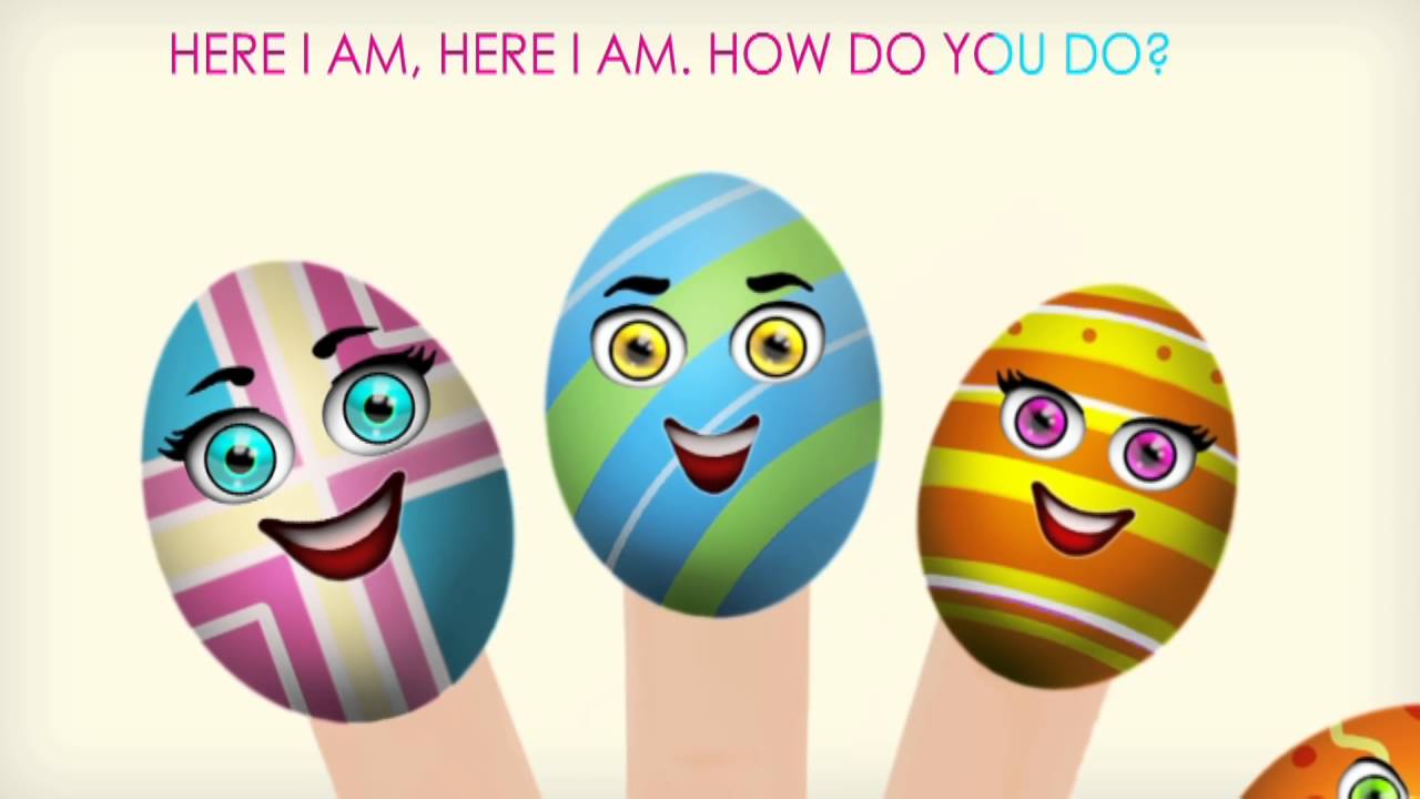 Easter Eggs Finger Family Nursery Rhymes Lyrics YouTube