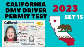 California DMV Written Test 2023 | SET 15 by DMV WRITTEN TEST CHANNEL 9,125 views 2 years ago 14 minutes, 6 seconds
