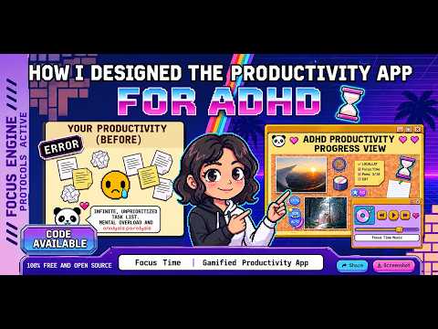 How I Designed a Productivity App That Actually Works for ADHD and Non-ADHD ADHD brains (Long ver.)