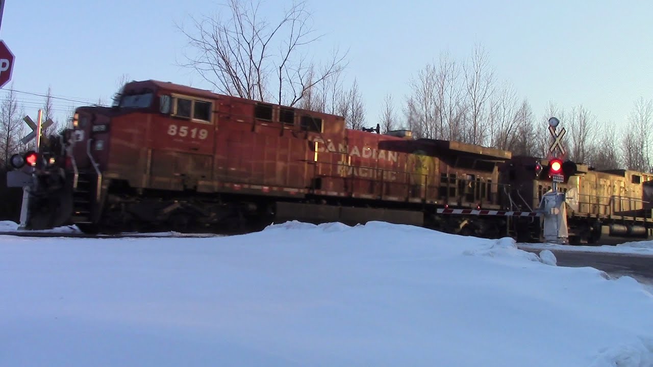 CP 8519 east at Bedell Road 03042016 YouTube