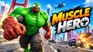 MUSCLE HERO : One Punch to Save the City! 👊 HULK-LIKE SPIDER HERO vs CHAOS IN THE CITY! 😱 screenshot 1