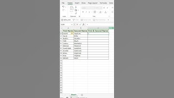 # 3 - How to merge First & SecondName and change Capital and Lowercase Letters #shorts