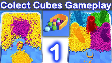 Collect Cubes (All Levels) Game-play | walk-through (IOS , Android) | MG Games