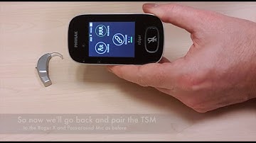 Phonak Roger Touchscreen Mic and how to pair and delete pairings to a Pass Around Mic and Roger X