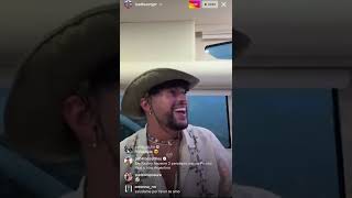 BAD BUNNY live Instagram..