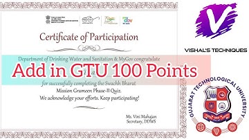 Swachh Bharat Mission Grameen Phase 2 Social Quiz | Fast Done GTU 100 Point with Vishals Techniques