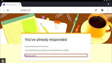 BrailleNote touch Google classroom snapshot 2:   Filling out Google forms in classroom