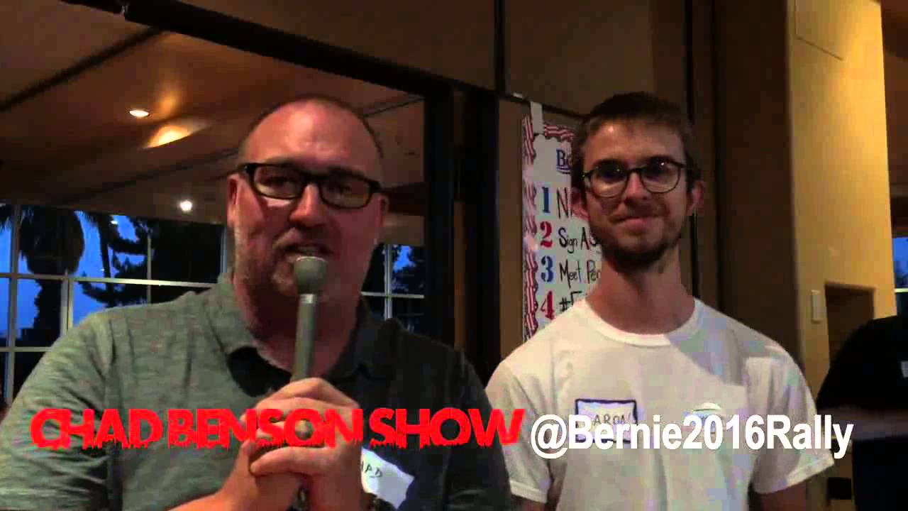 Chad Benson Talks To Bernie Supporters YouTube