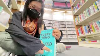 fast and aggressive asmr in public [library books scratching, tapping, tracing]