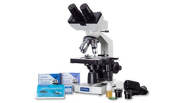 Awarded 2018 Best Compound Microscope   OMAX 40X 2000X Lab LED Binocular Microscope with Double Laye