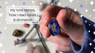 my rune stones & how i cast them