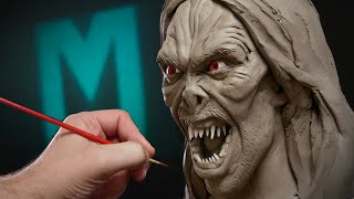 Sculpting Morbius While Watching Morbius - Speed Sculpting Challenge