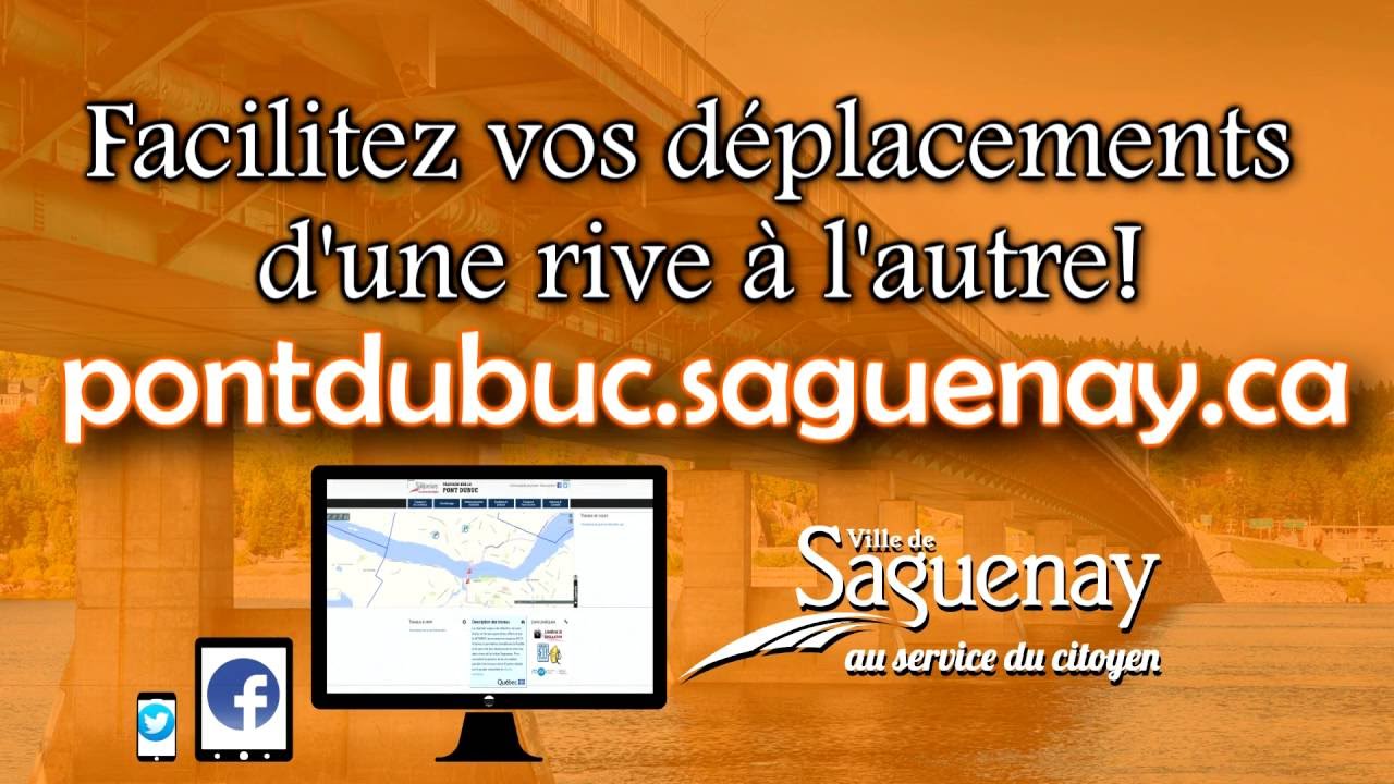 Un site pour suivre l'évolution des travaux du pont Dubuc