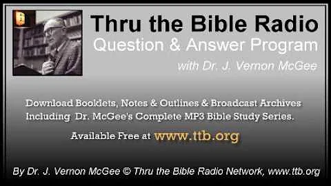 Dr J Vernon McGee Q&A - How Could David be a Man A...
