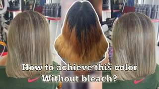 HAIR COLOR TUTORIAL WITHOUT BLEACH