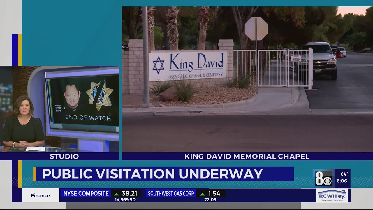 Public visitation for Metro officer killed in the line of duty - YouTube