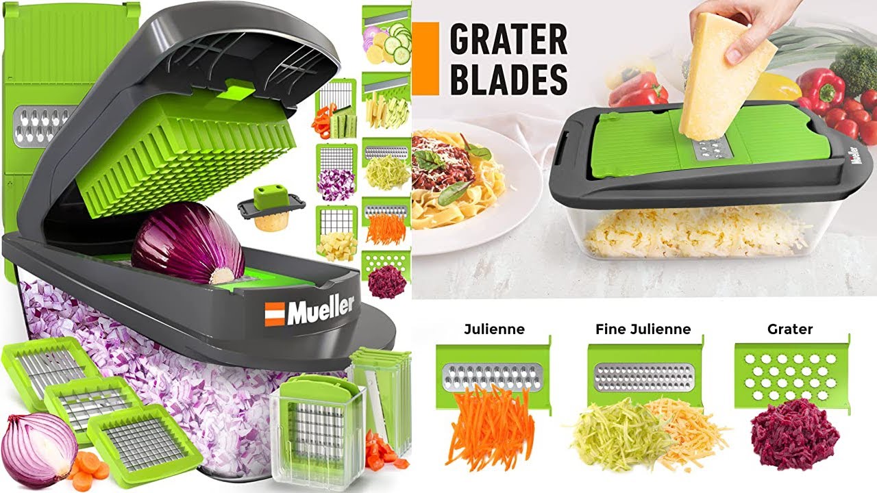 Mueller Pro-Series 10-in-1, 8-bladige groentehakmolen, uienhakmolen