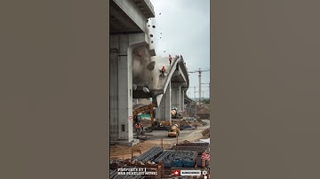 Unbelievable!! Massive Bridge Collapses Instantly!! #trending #shorts #contructions #shortvideo