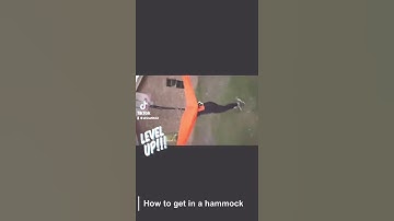 How to get into a high hammock
