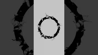Black Particle Ring — Perfect Loop Blender Experiment