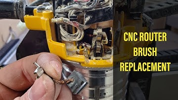 How To Change Dewalt Router Brushes (CNC) - SO EASY!!!