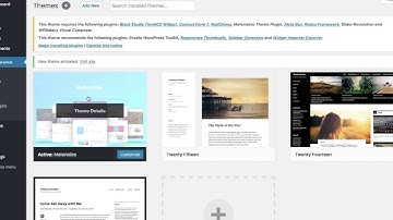 Materialize WordPress Theme Installation