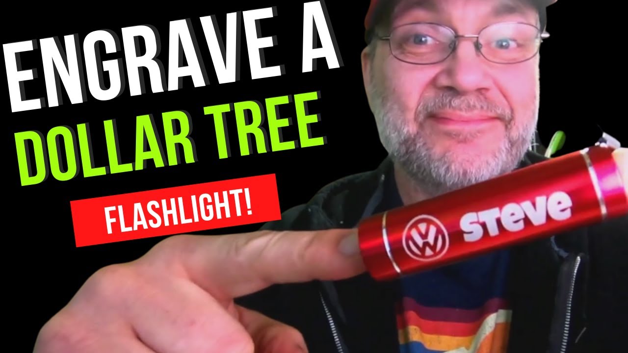 Engraving Anodized Aluminum Dollar Tree Flashlight With The YouTube