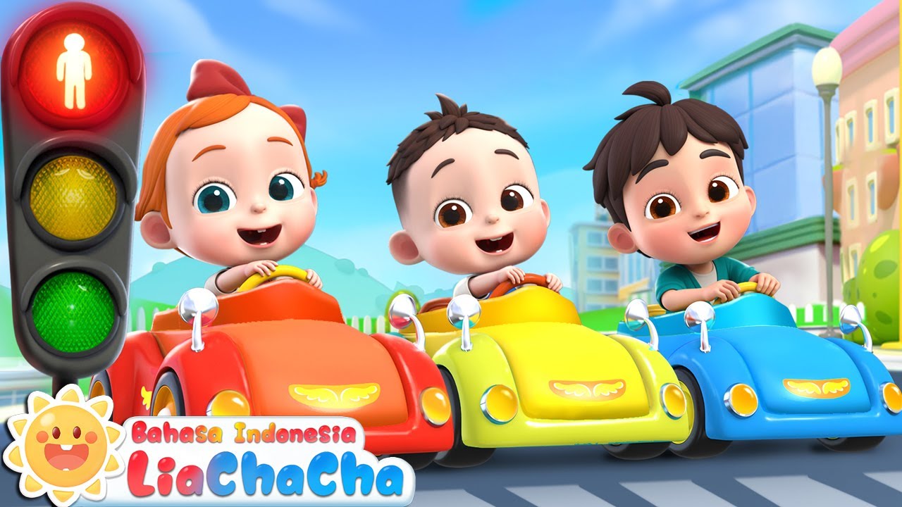 Lampu Merah & Lampu Hijau 🚦 | Lagu Keselamatan Anak | Lagu Anak-anak | LiaChaCha Bahasa Indonesia
