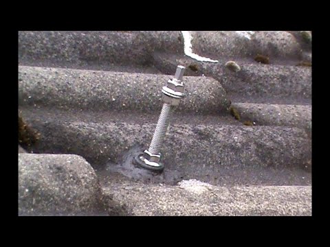 Solarzellen trotz Pappdocken. Meine eigene Lösung mit Stockschrauben