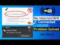 no internet connection problem | Connected but no internet access | Fix no internet access issue